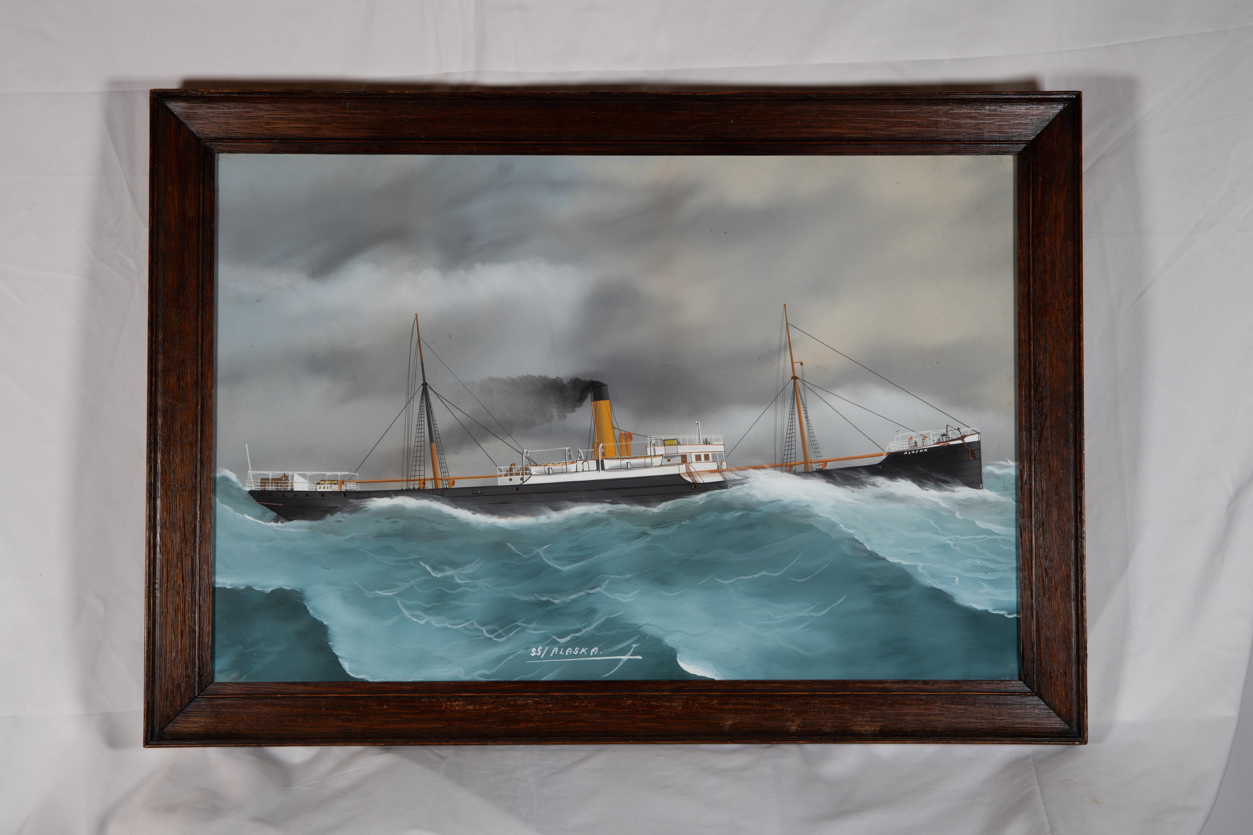 SS Alaska – „Fastest Liner on the Atlantic“ von 1882 im Zustand „Gut“ im Angebot in New York, NY