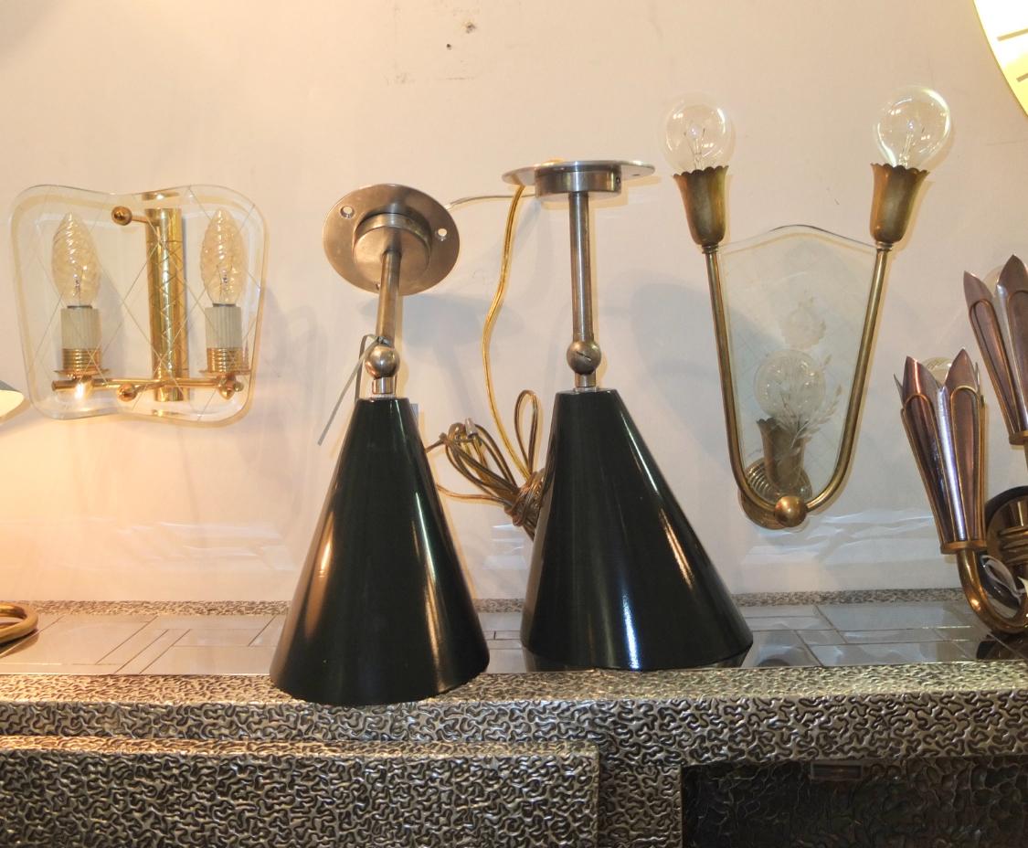 SS Ausonia Italian Ocean Liner '1956' Articulating Conical Sconces, 12 Available For Sale 8