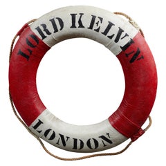 Bouée de sauvetage vintage SS Lord Kelvin