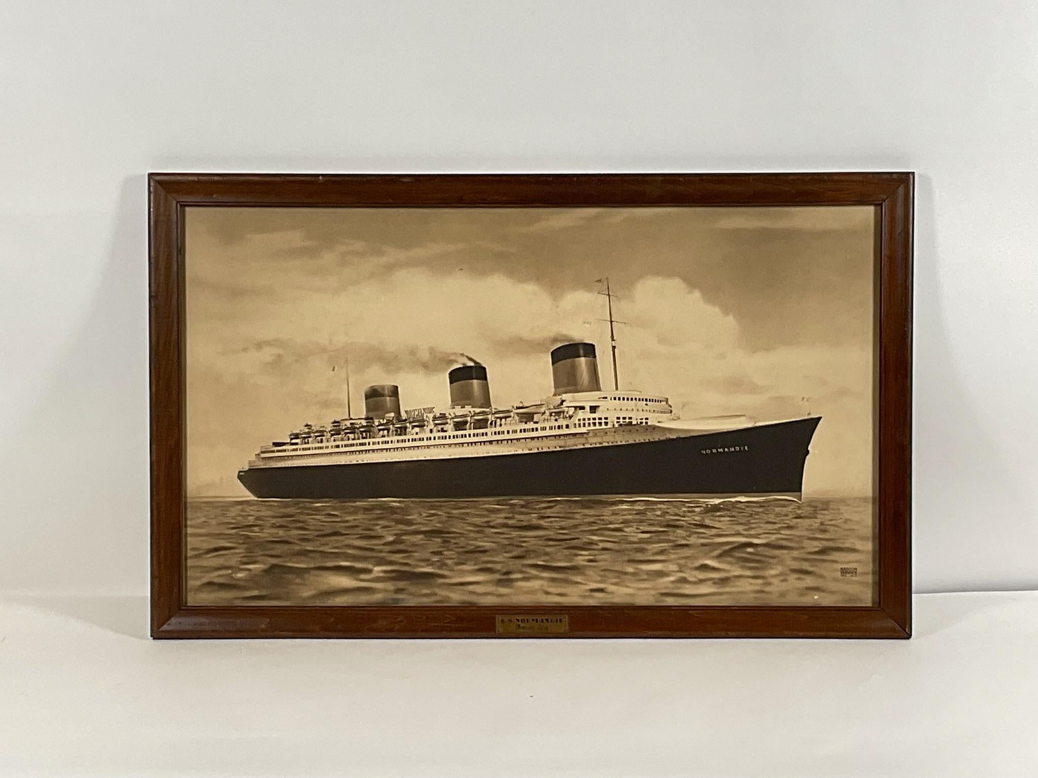 Nord-américain Lithographie en ligne française Normandie SS