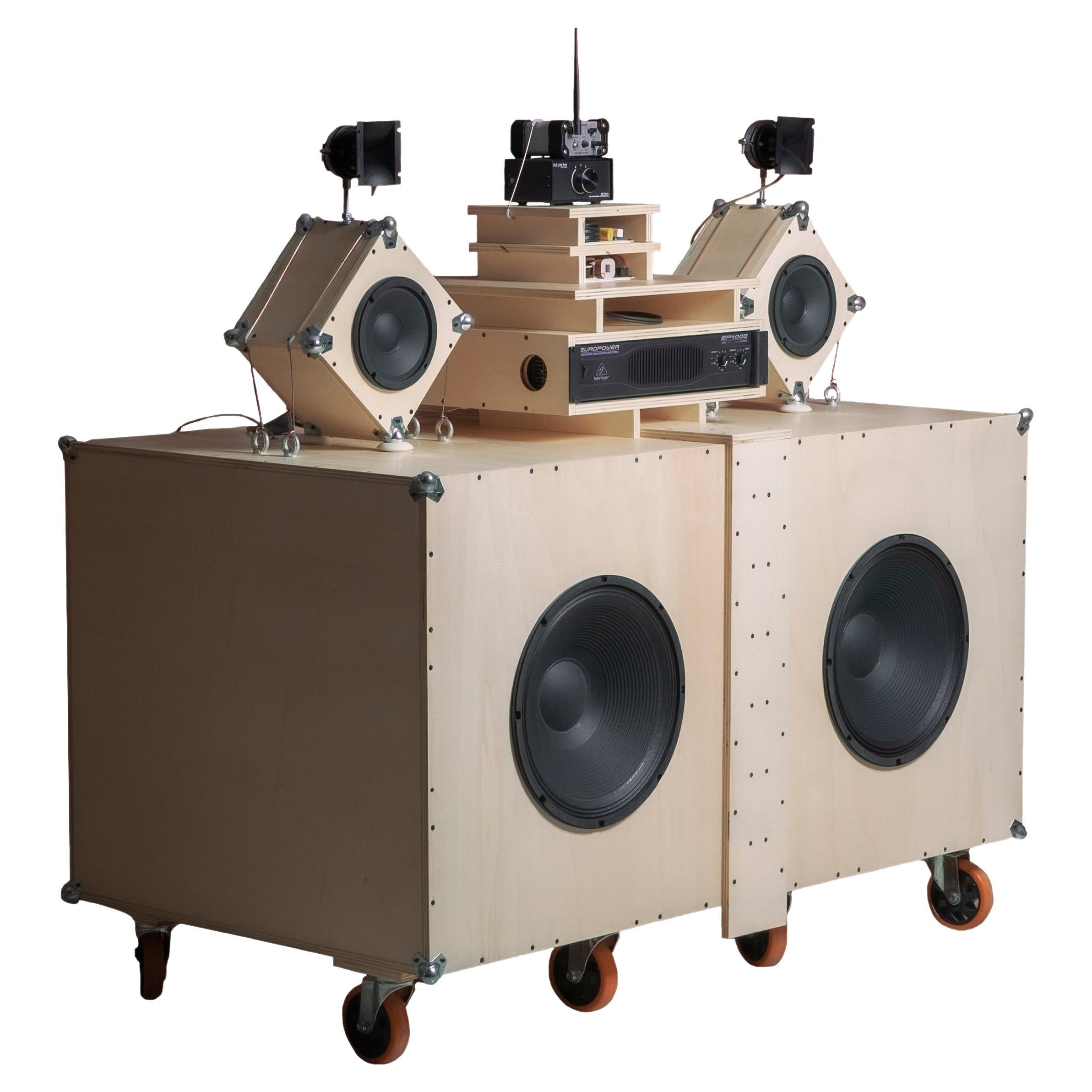 Vintage Magnepan White Oak Woodstock Loud Speakers Magneplanar MMG by