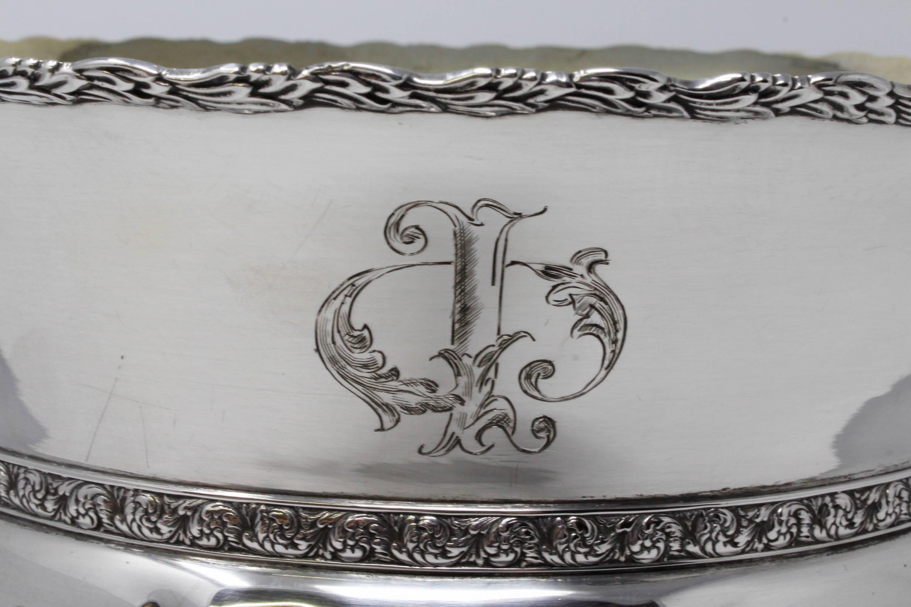 SS Tiffany & Co. Pedestal Bowl, circa 1891-1902 For Sale 1