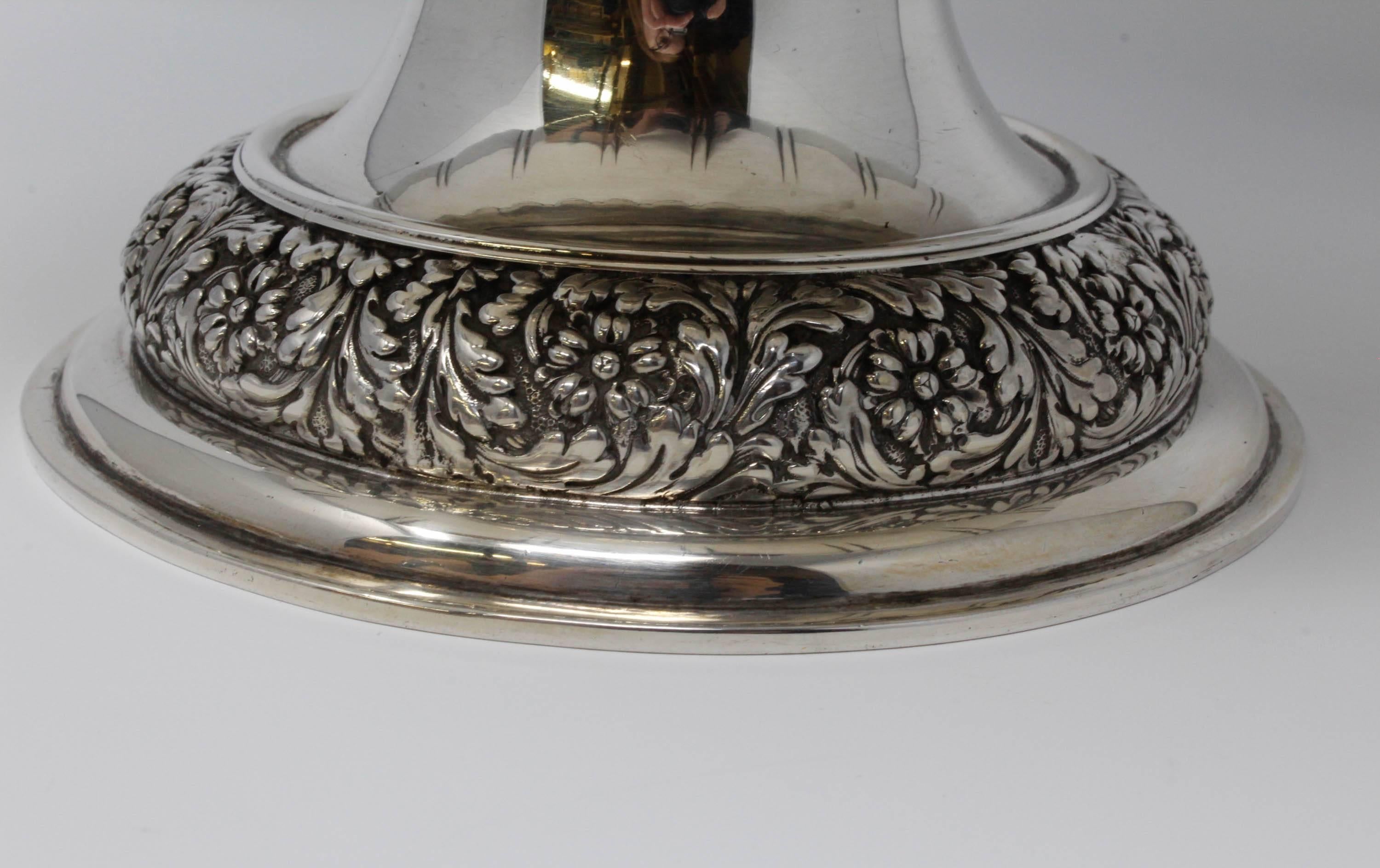 SS Tiffany & Co. Pedestal Bowl, circa 1891-1902 For Sale 2