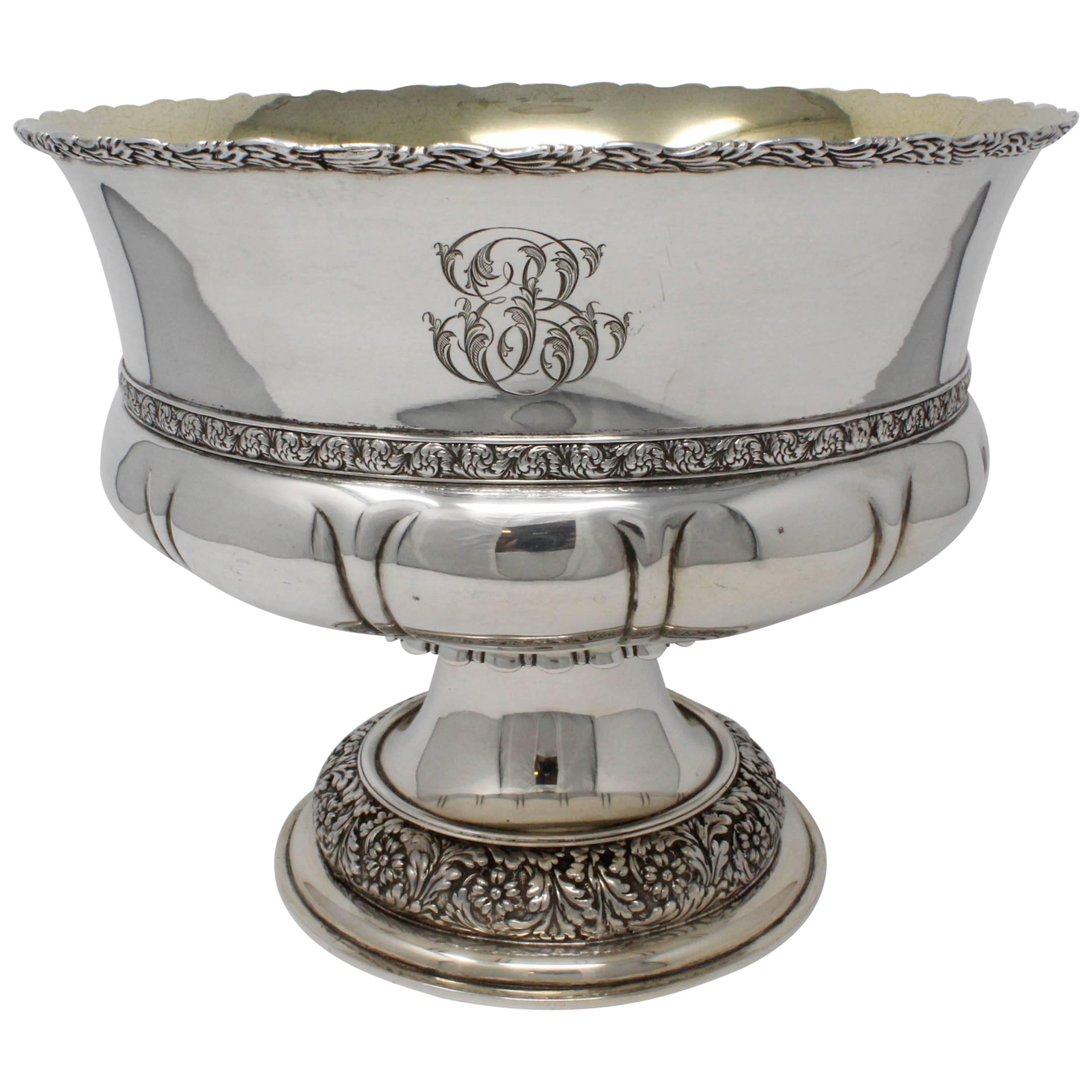 SS Tiffany & Co. Pedestal Bowl, circa 1891-1902 For Sale