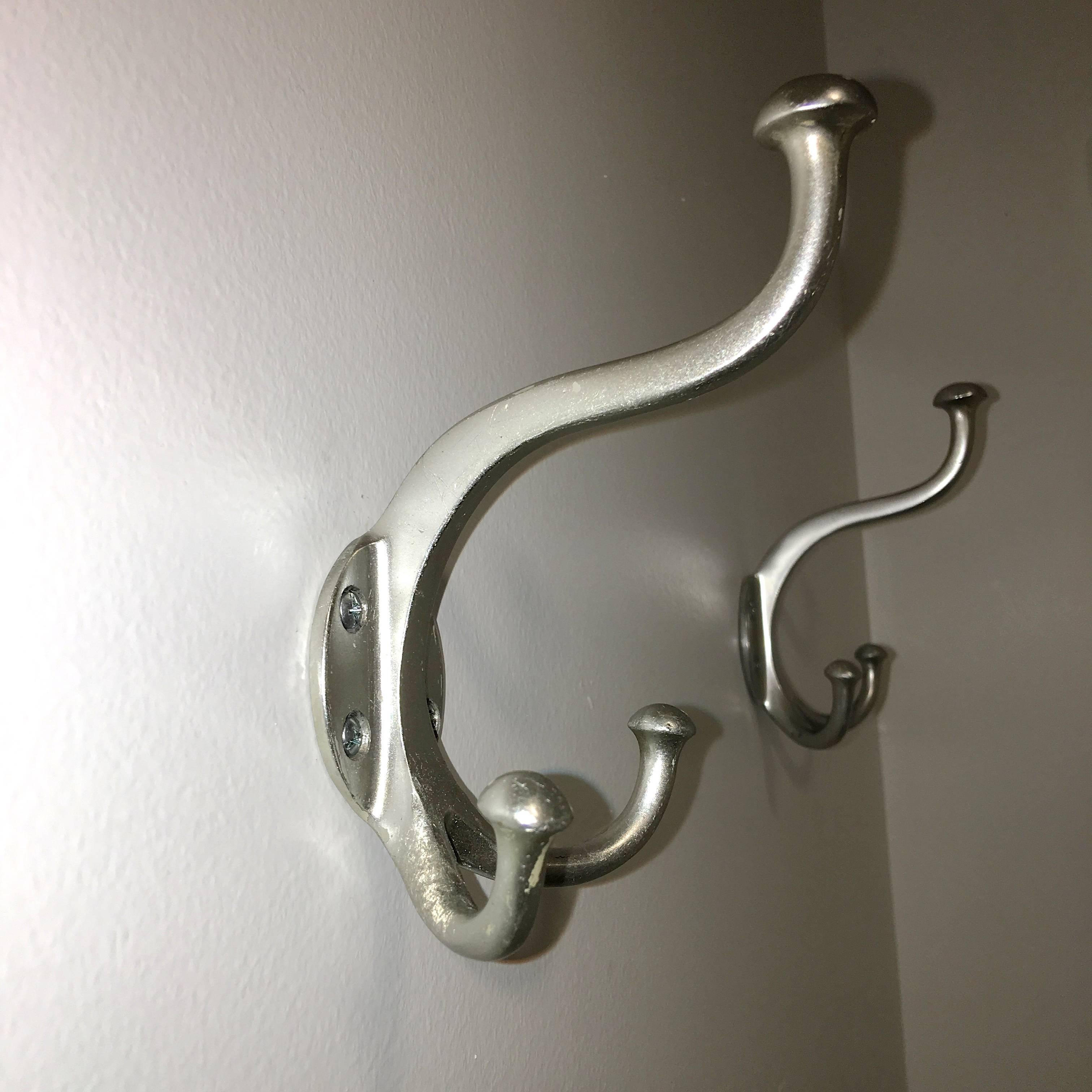 SS United States Aluminium Wall Hooks In Good Condition In Hanover, MA
