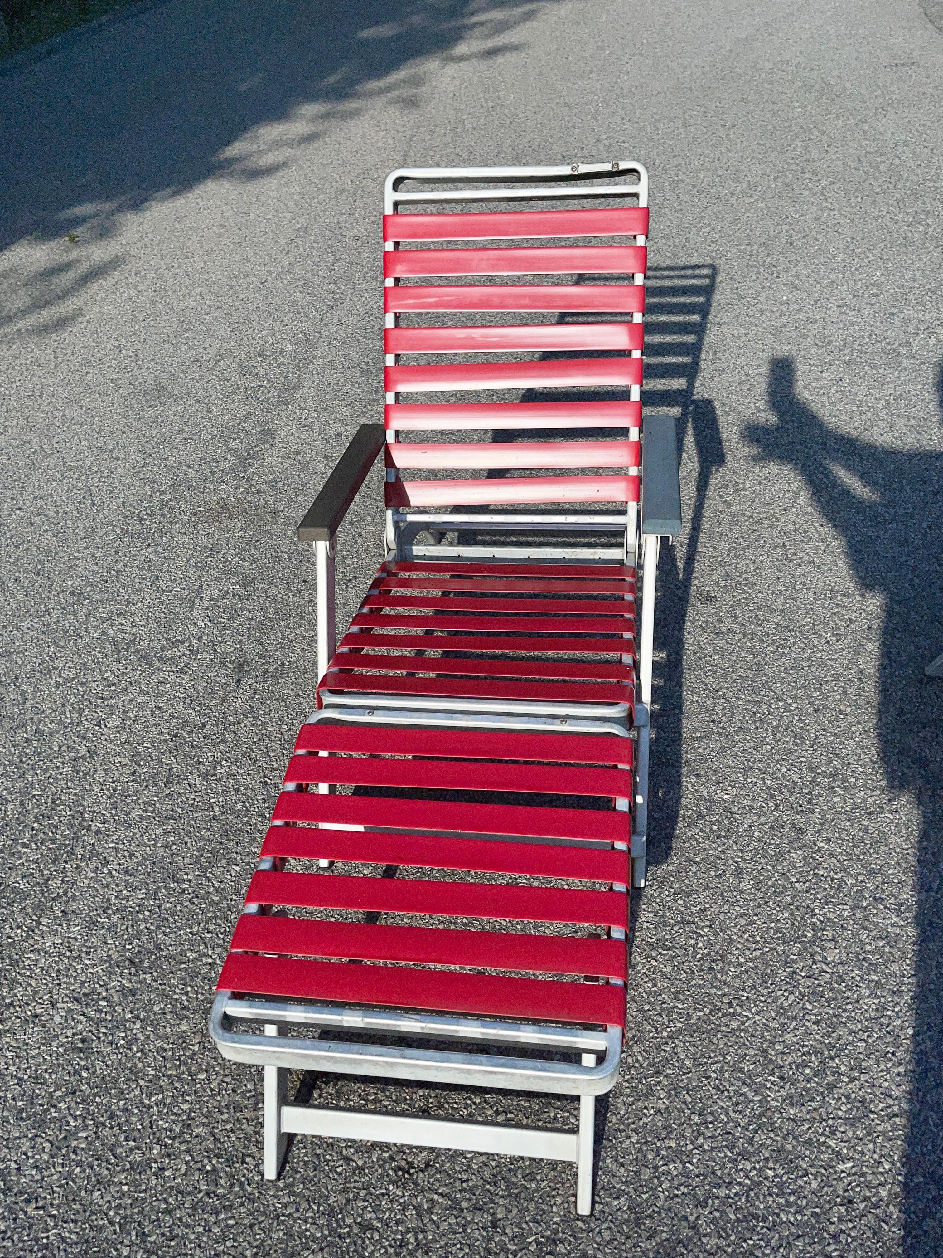 SS United States Pair of Folding Deck Chairs by Troy Sunshade Co. 3
