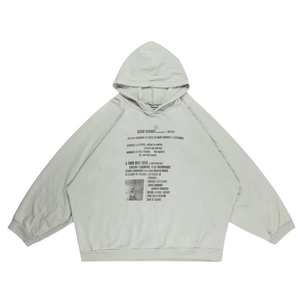 Raf Simons SS02 'Kollaps` Terror Hoodie