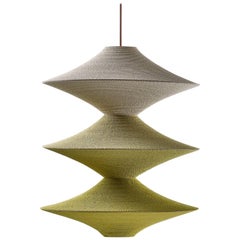 SOLITAIRE 03 Pendant Light Ø100cm / 39.4in., Hand Crocheted in Egyptian Cotton