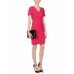 SS15 Moschino Couture Jeremy Scott Barbie Collection Crystal Garnet Dress