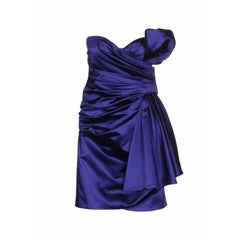 SS15 Moschino Couture Jeremy Scott Barbie Prom Satin Sleeveless Gown 42 IT