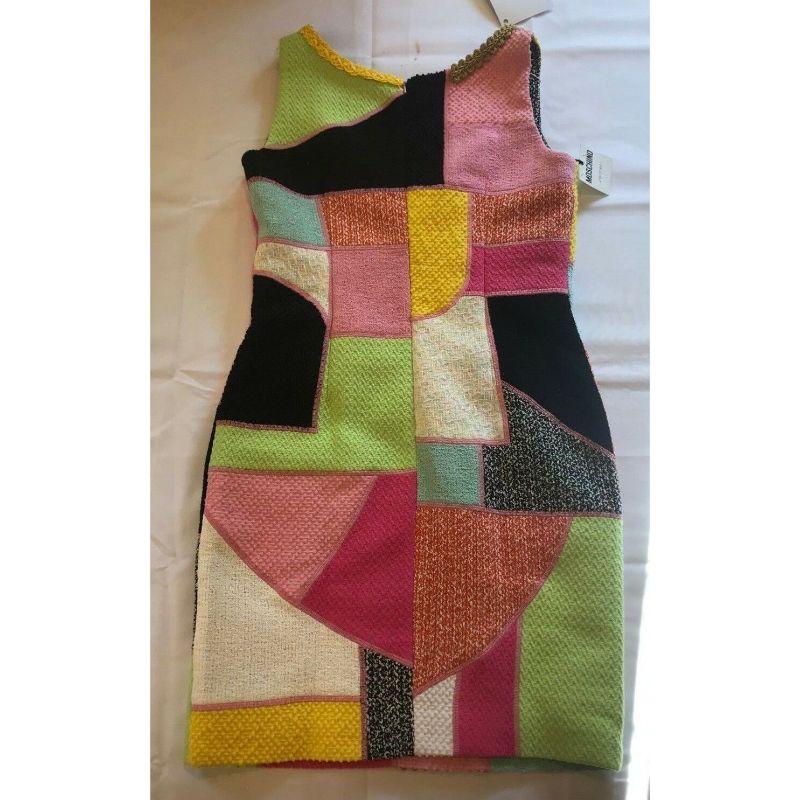 SS16 Moschino Couture Jeremy Scott Patchwork Dress Deadstock Gigi Hadid 5