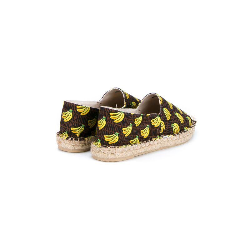 Beige SS16 Moschino Couture Jeremy Scott Super Mario Banana Bunch Espadrilles US 10 For Sale