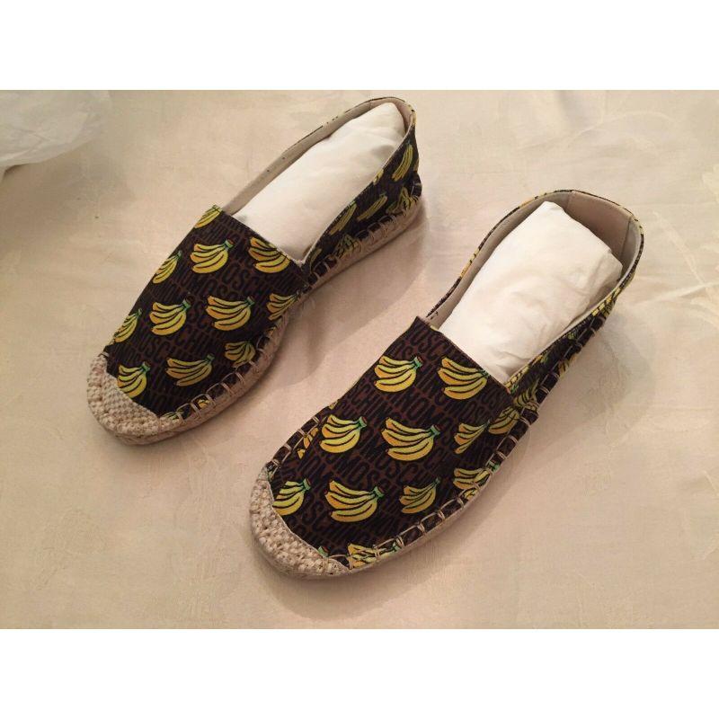 SS16 Moschino Couture Jeremy Scott Super Mario Banana Bunch Espadrilles US 7 For Sale 1