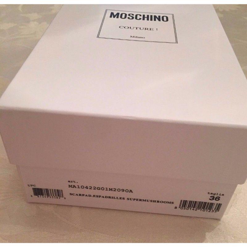 SS16 Moschino Couture x Jeremy Scott Super Mario Mushroom Canvas Espadrilles For Sale 7