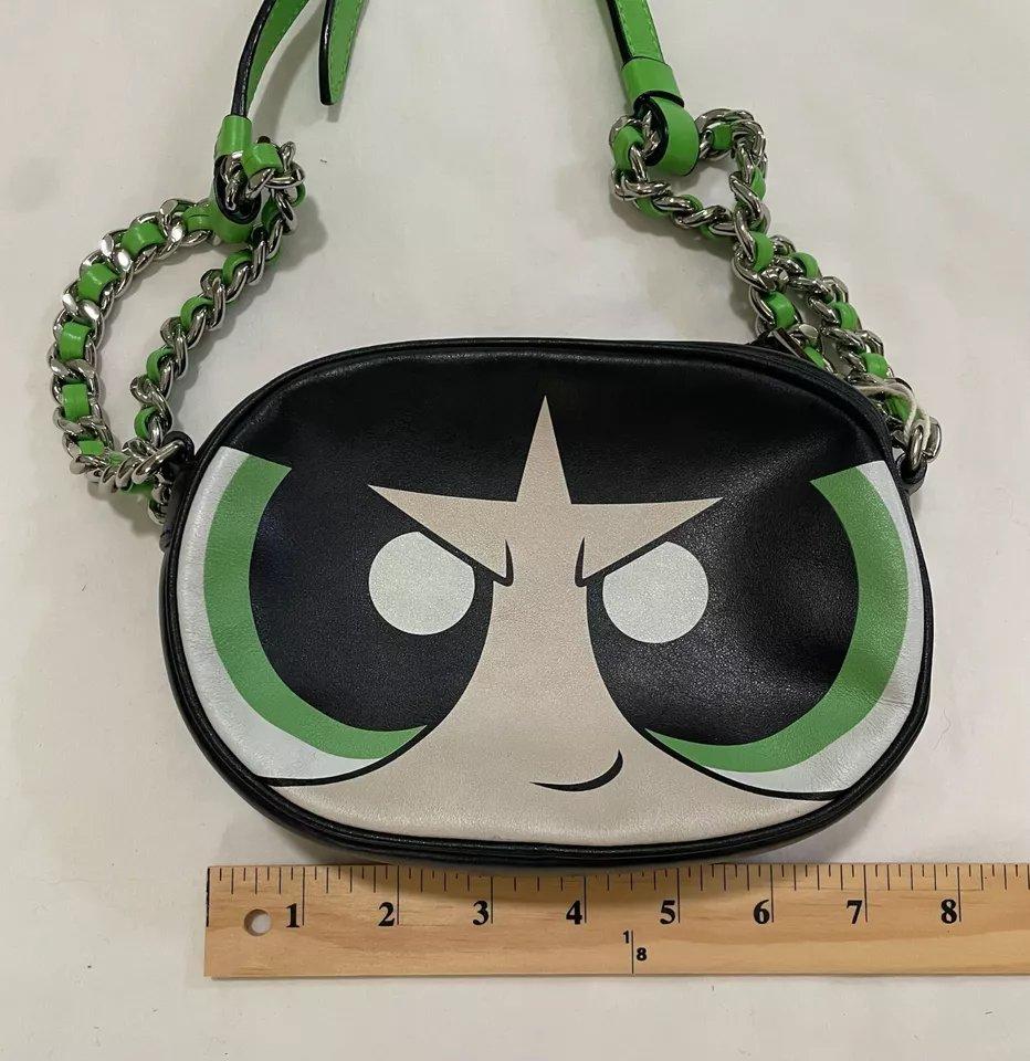 SS16 Colección cápsula MOSCHINO Powerpuff Girls Buttercup Crossbody Bag Green en venta 3