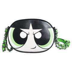 SS16 MOSCHINO Powerpuff Girls Buttercup Umhängetasche Grün Capsule Kollektion