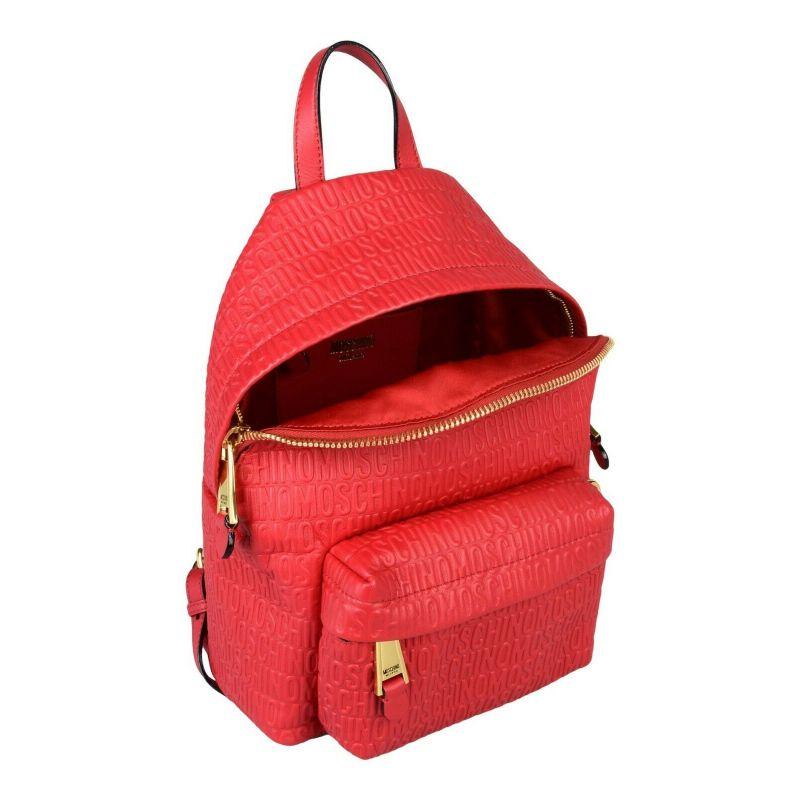 SS17 Moschino Couture Jeremy Scott Red Leather Backpack Wall Over Embossed Logo

Additional Information:
Material: Leather
Color: Red
Pattern: Solid
Style: Backpack
Dimension: 9.36 W x 3.9 D x 11.7 H in
100% Authentic!!!
Condition: Brand new with