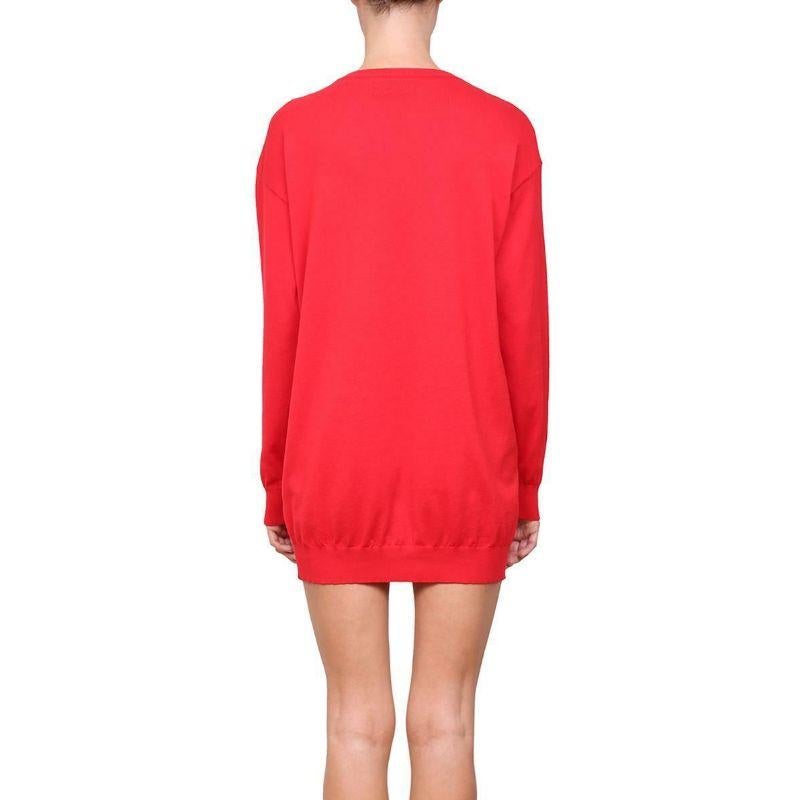 SS17 Moschino Couture Jeremy Scott Teddybär-Papier-Doll-Kleid mit rotem Intarsien im Angebot 1