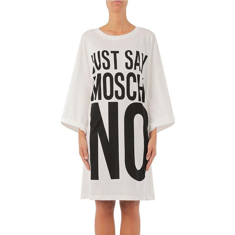 SS17 Moschino Couture x Jeremy Scott #justsaymoschi-no Jersey Tshirt Dress

Additional Information:
Material: 100% Cotton        
Color: White/Black        
Pattern: Just Say Moschi NO     
Style: Mini Dress
Size: XXS, XS
100%