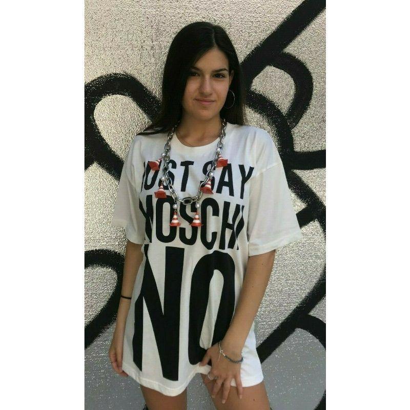 SS17 Moschino Couture x Jeremy Scott #justsaymoschi-no Robe tshirt en jersey en vente 4