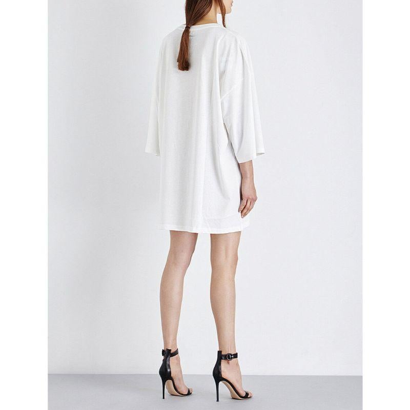 SS17 Moschino Couture x Jeremy Scott JustSayMoschino Short Jersey Dress XS For Sale 3