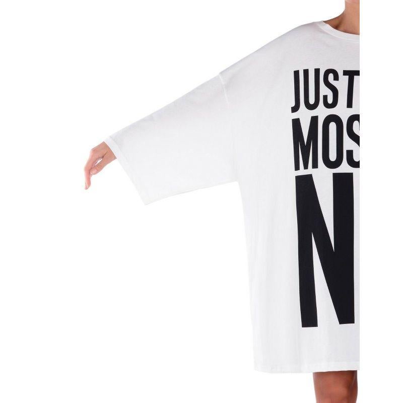 Women's SS17 Moschino Couture x Jeremy Scott JustSayMoschino Short Jersey Dress XXS For Sale