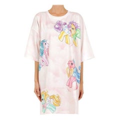 SS18 Moschino Couture Jeremy Scott Light Pink My Little Pony T-shirt Dress