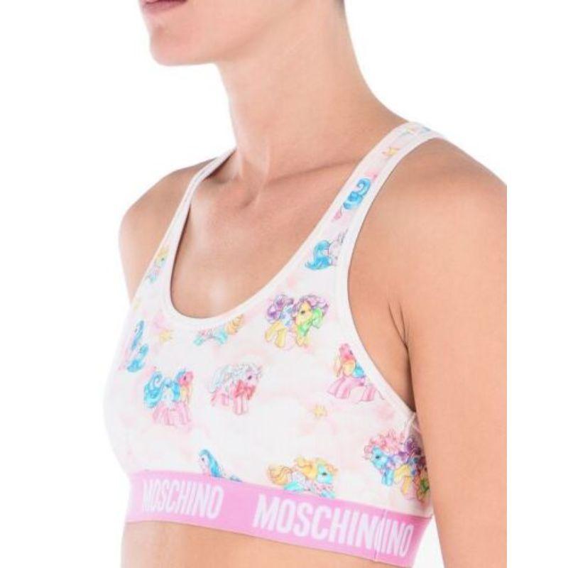 SS18 Moschino Couture Jeremy Scott My Little Pony Two-piece Sleepwear In New Condition For Sale In Matthews, NC