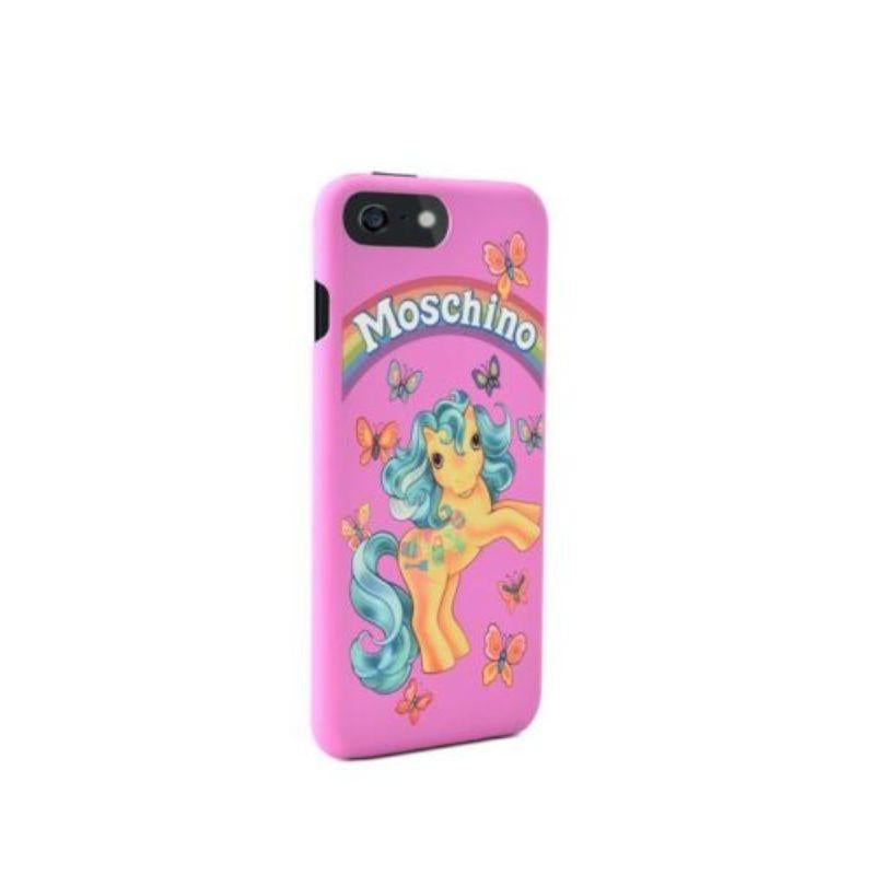 SS18 Moschino Couture Jeremy Scott Pink My Little Pony Case for Iphone 6/7 Plus

Additional Information:
Material: 70% Polycarbonate, 30% Polyurethane	    
Color: Pink/Fuchsia/Multi-color
Pattern: My Little Pony
Character Family:	My Little