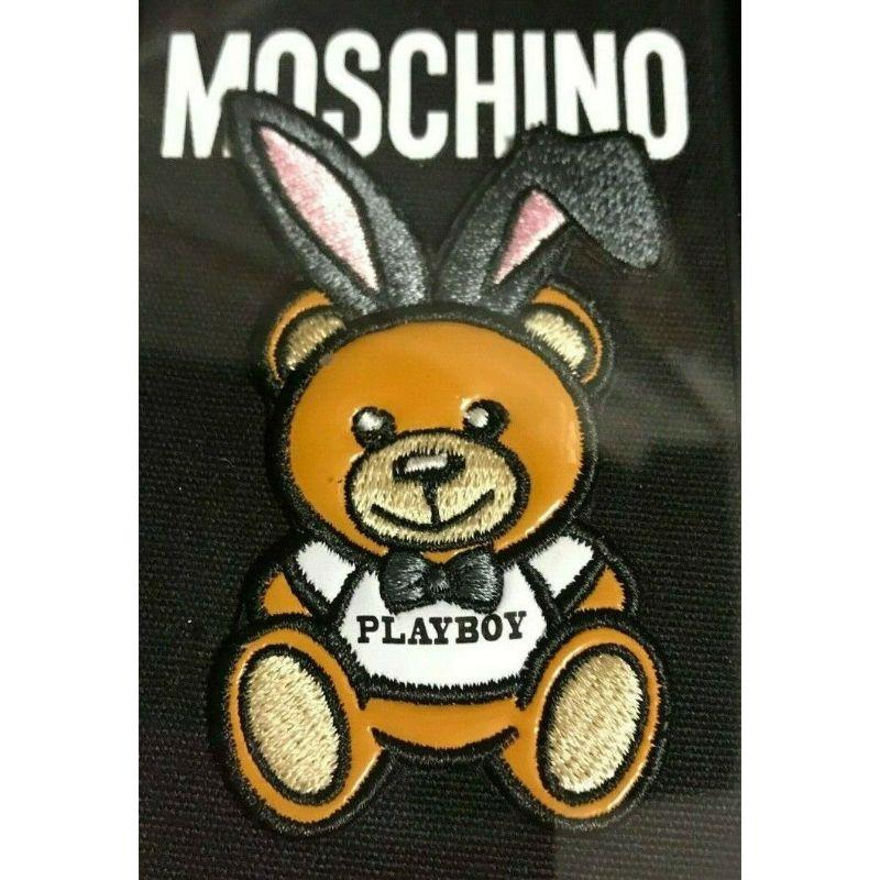 Black SS18 Moschino Couture Jeremy Scott Playboy Teddy Bear Bunny Case Iphone 6/7 Plus For Sale