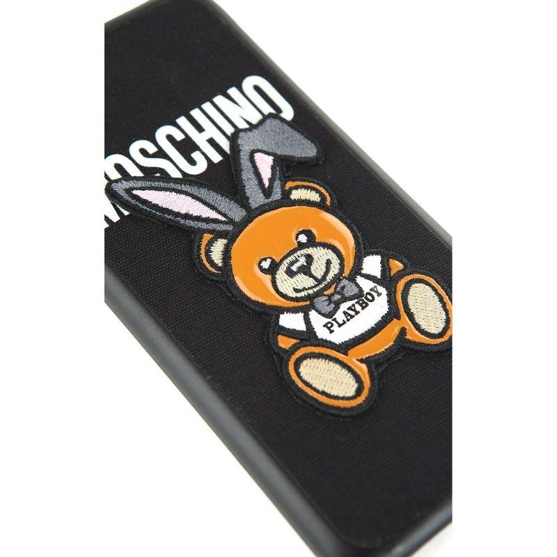 SS18 Moschino Couture Jeremy Scott Playboy Teddy Bear Bunny Case Iphone 6/7 Plus In New Condition For Sale In Palm Springs, CA