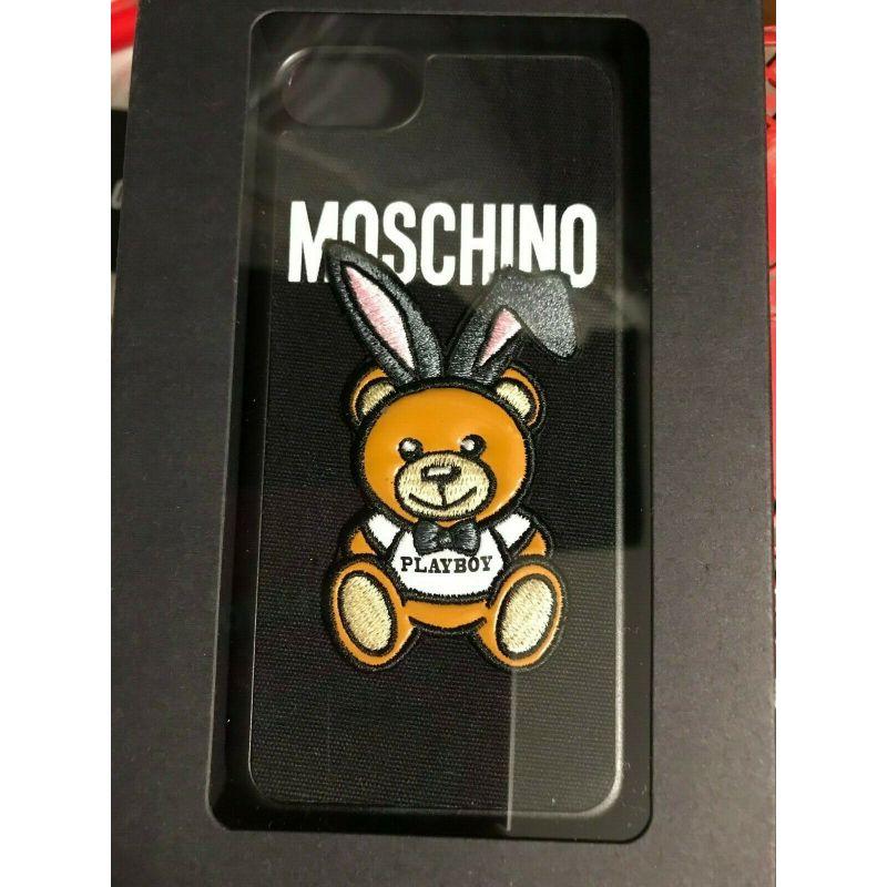 Women's or Men's SS18 Moschino Couture Jeremy Scott Playboy Teddy Bear Bunny Case Iphone 6/7 Plus For Sale