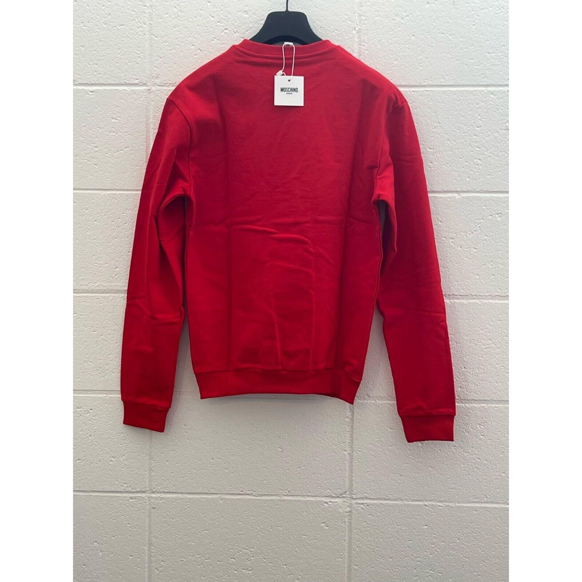 Red SS19 Moschino Swim Jelly Gummy Teddy Bear Sweatshirt by Jeremy Scott, Size M For Sale