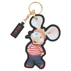 SS20 "It's My Year" Leather Keychain Shaped Topo Gigio Mouse by Alberta Ferretti