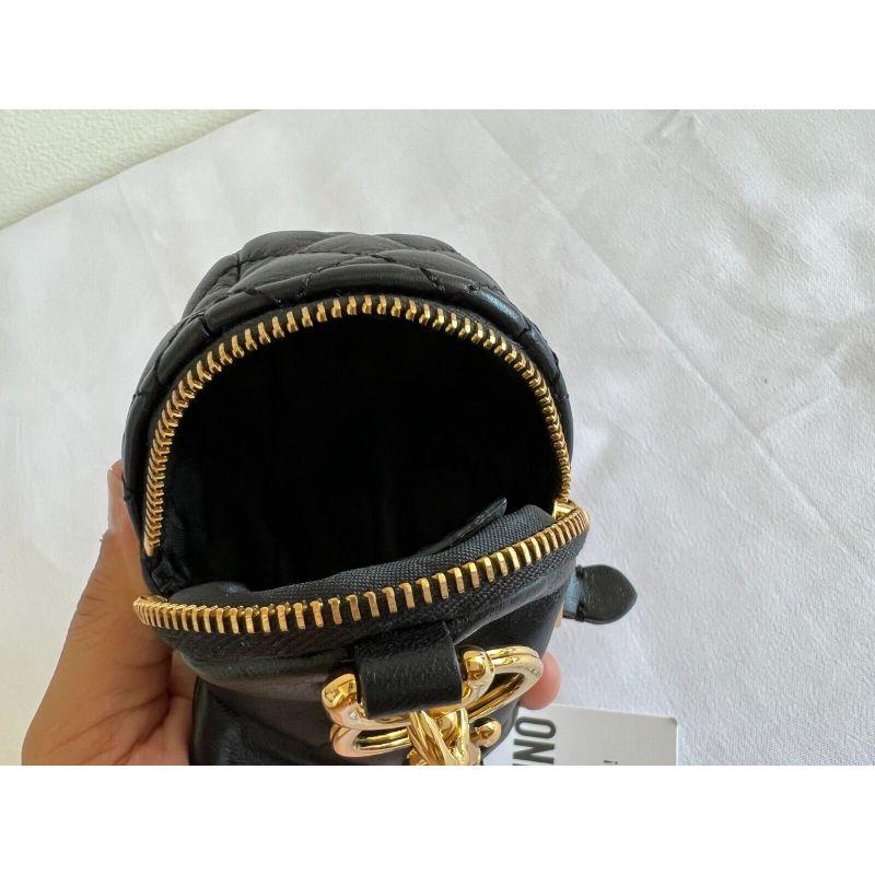 SS20 Moschino Couture Baseball CAP a forma di logo Portachiavi in pelle di Jeremy Scott 6