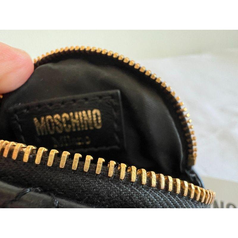 SS20 Moschino Couture Baseball Cap Shaped Logo Leather Keychain by Jeremy Scott For Sale 7