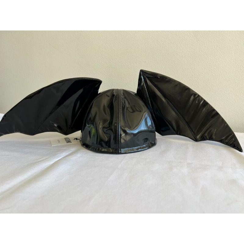 Black SS20 Moschino Couture Bat Wings Hat Trick or Chic Halloween by Jeremy Scott For Sale