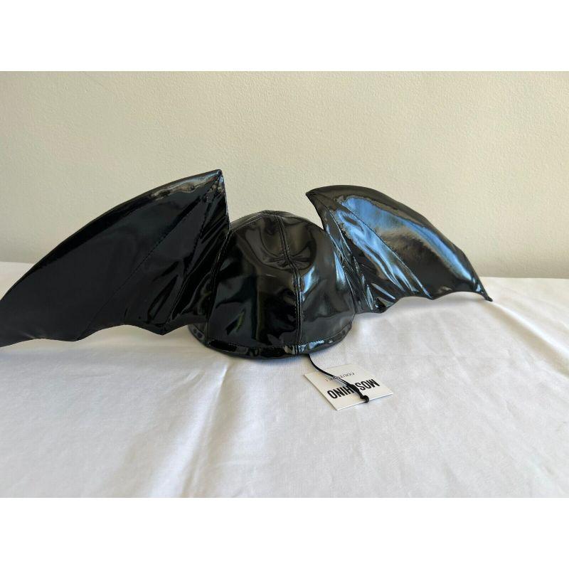 Women's or Men's SS20 Moschino Couture Bat Wings Hat Trick or Chic Halloween by Jeremy Scott For Sale