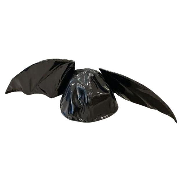 SS20 Moschino Couture Bat Wings Hat Trick or Chic Halloween by Jeremy Scott For Sale