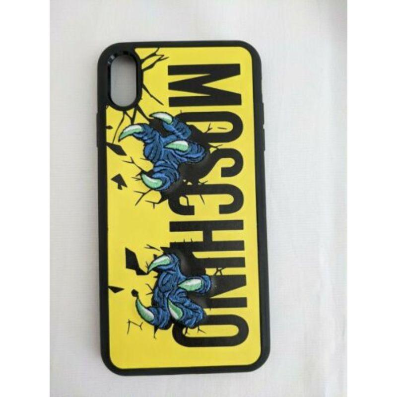 Women's or Men's SS20 Moschino Couture J. Scott Monster Blue Paws Halloween Case 4 Iphone XS Max For Sale
