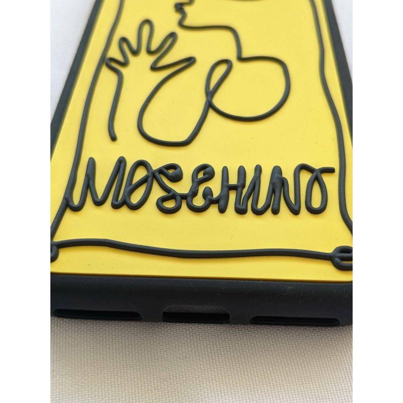 SS20 Moschino Couture Jeremy Scott 3D Picasso Inspired Yellow Case 4 Iphone X/XS For Sale 2