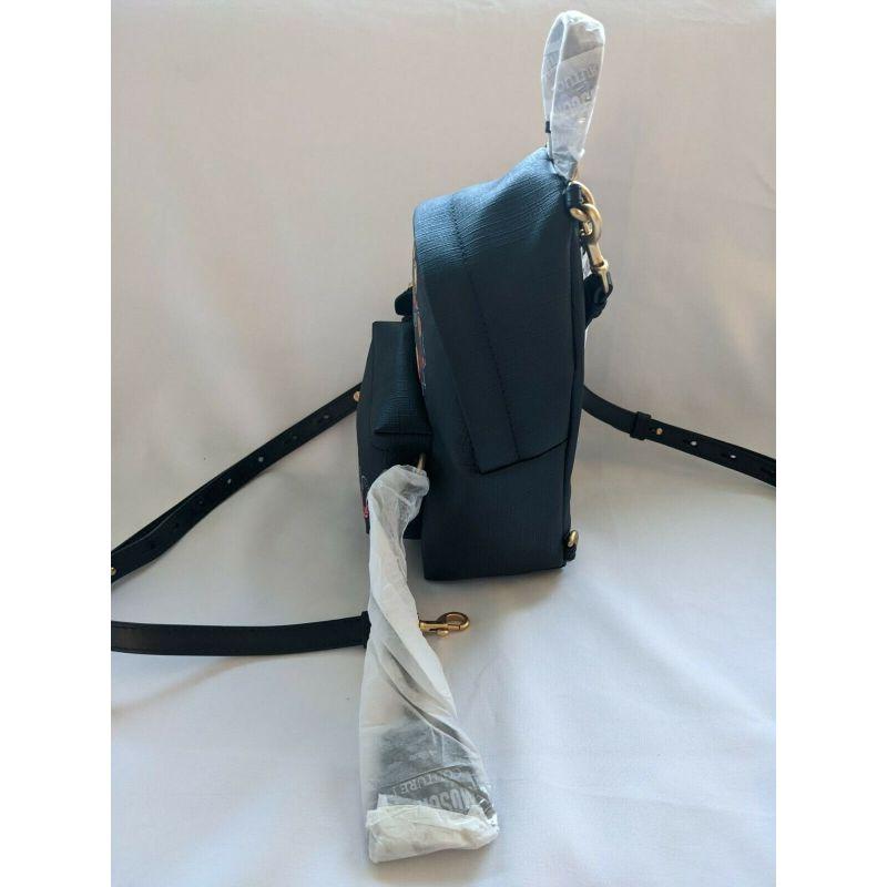 Moschino Couture - Mini sac à dos noir « Bat Teddy Bear » en forme de ours, Halloween SS20, Jeremy Scott en vente 7