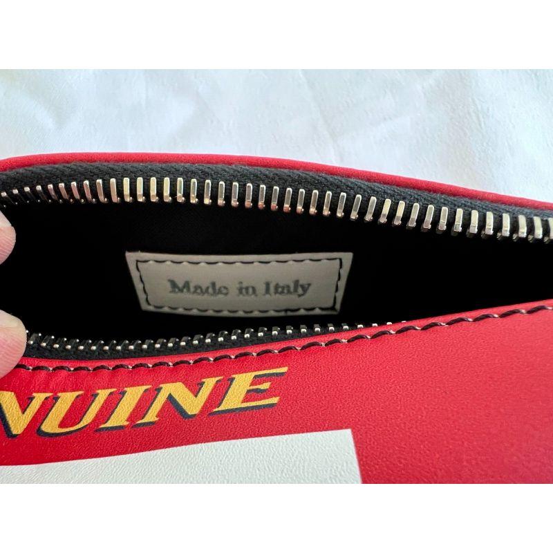 SS20 Moschino Couture Jeremy Scott Calfskin Clutch Budweiser Shaped Can Bag For Sale 7