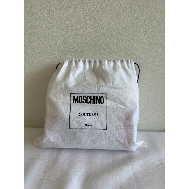 SS20 Moschino Couture Jeremy Scott Calfskin Clutch Budweiser Shaped Can Bag For Sale 9