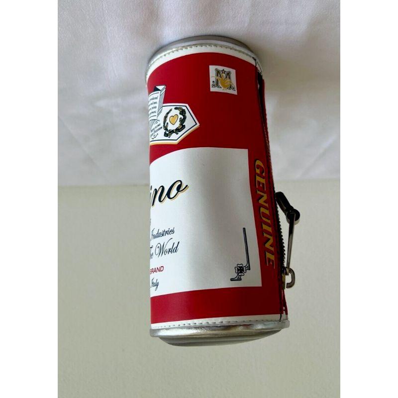 SS20 Moschino Couture Jeremy Scott Calfskin Clutch Budweiser Shaped Can Bag 2