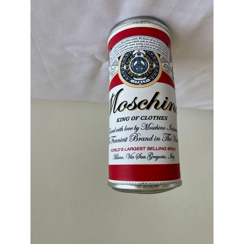 SS20 Moschino Couture Jeremy Scott Calfskin Clutch Budweiser Shaped Can Bag 3