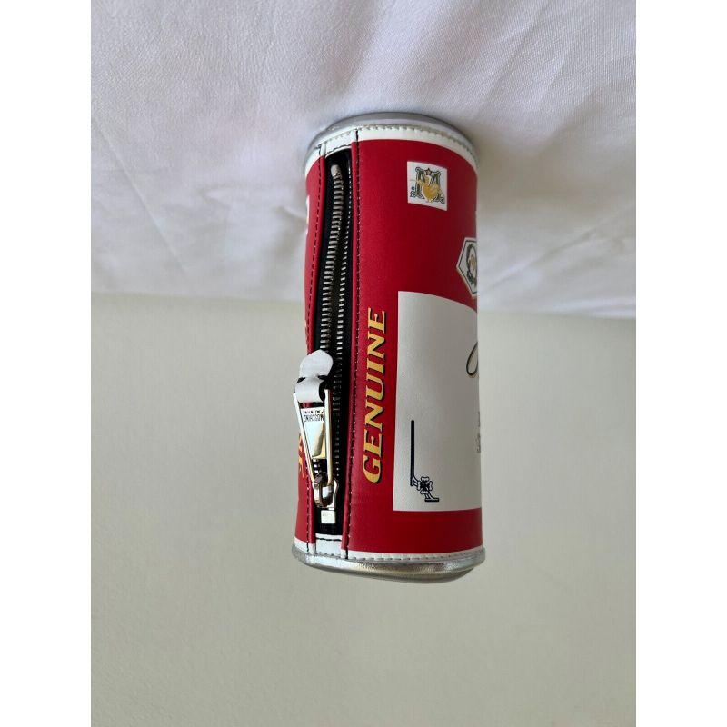 SS20 Moschino Couture Jeremy Scott Calfskin Clutch Budweiser Shaped Can Bag For Sale 5