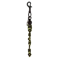 SS20 Moschino Couture Jeremy Scott Halloween Yellow Keychain Black Dripping Logo