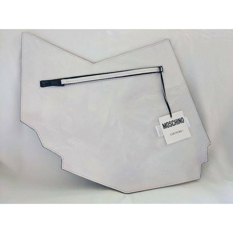 SS20 Moschino Couture Jeremy Scott Leather Musical Notes Score Clutch Picasso 1
