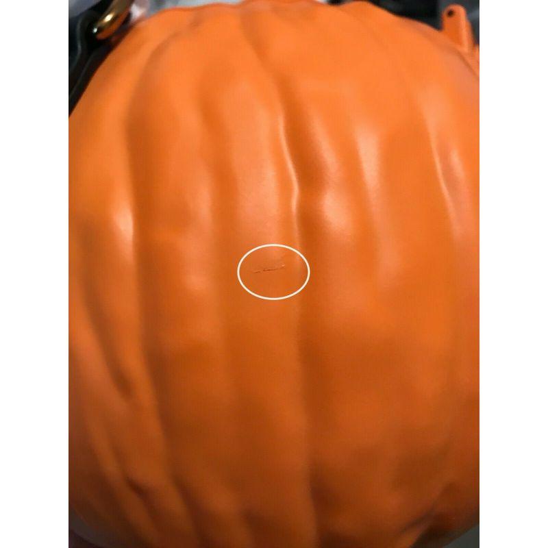 SS20 Moschino Couture Jeremy Scott Pumpkin Orange Bag Halloween Trick or Chick For Sale 4